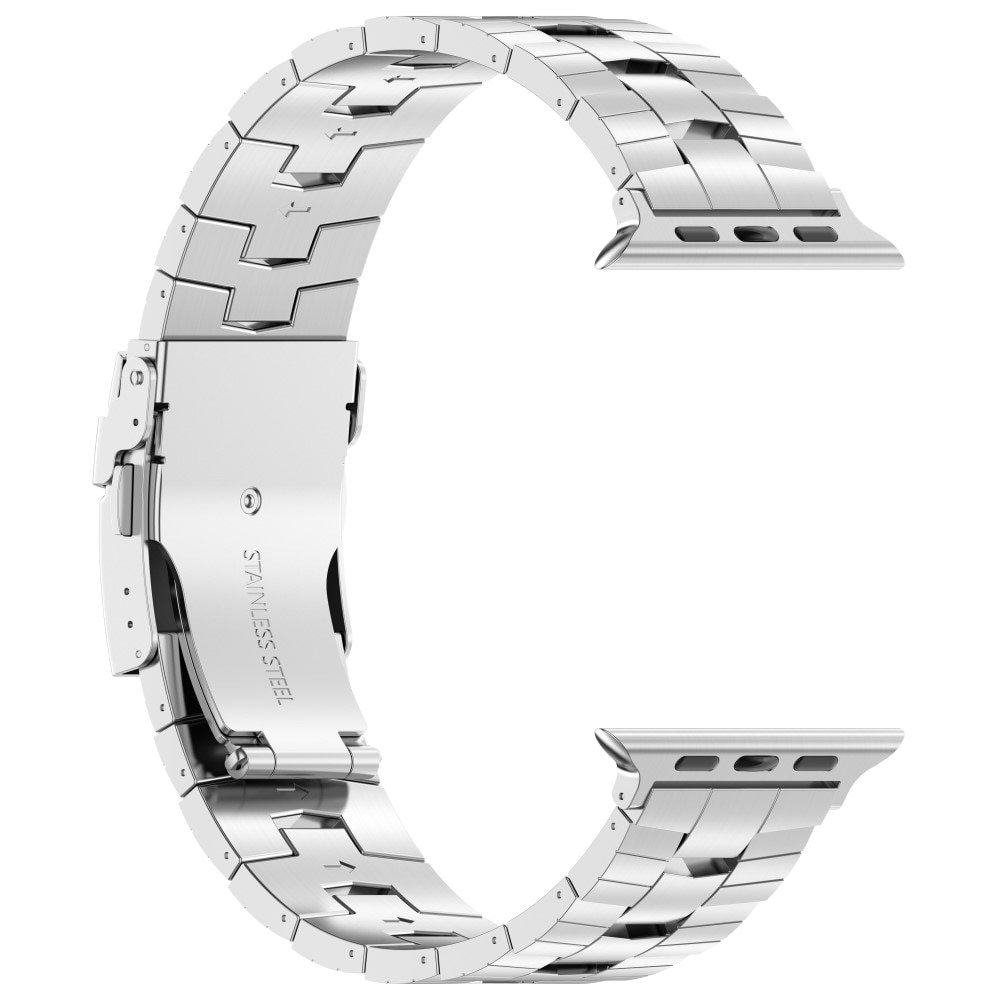 Race Titaaninen rannekoru Apple Watch 45mm Series 7 hopea