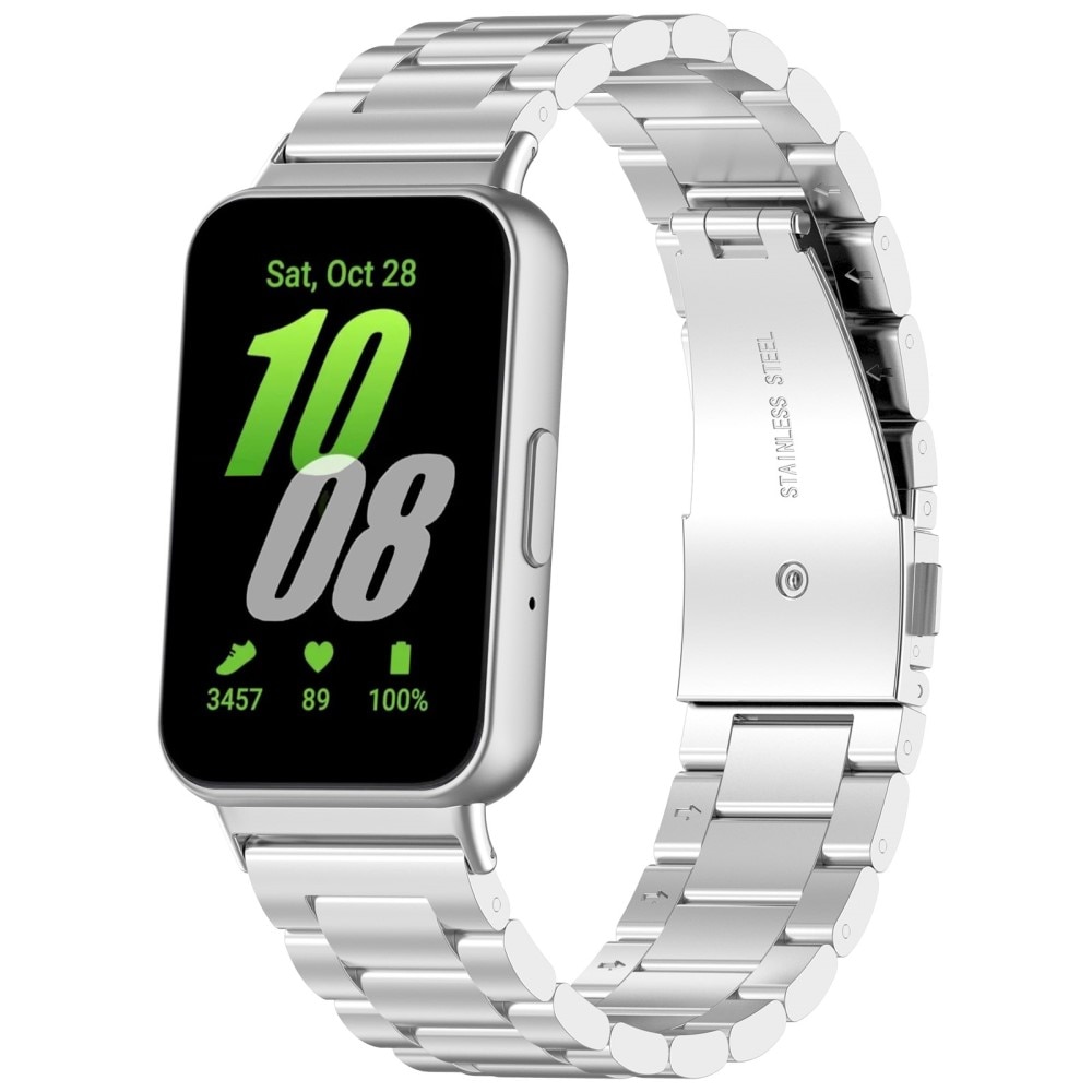 Metalliranneke Samsung Galaxy Fit 3 hopea