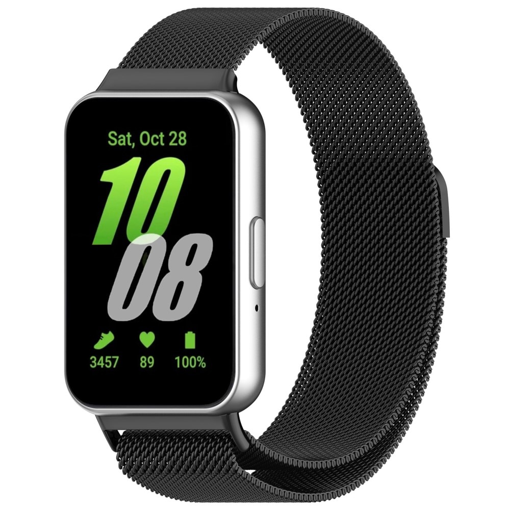 Ranneke Milanese Samsung Galaxy Fit 3 Musta