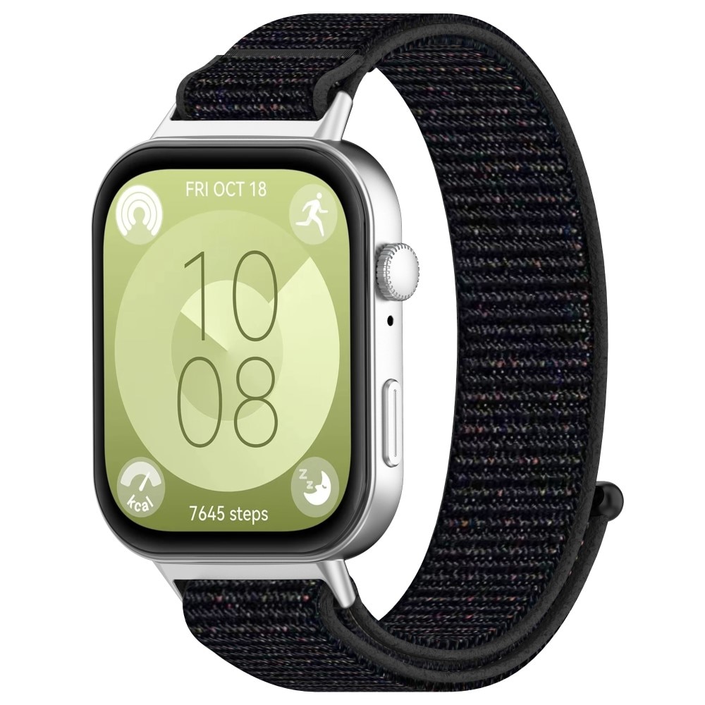 Nailonranneke Huawei Watch Fit 4 Pro Musta