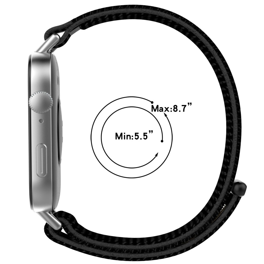 Nailonranneke Huawei Watch Fit 4 Pro Musta