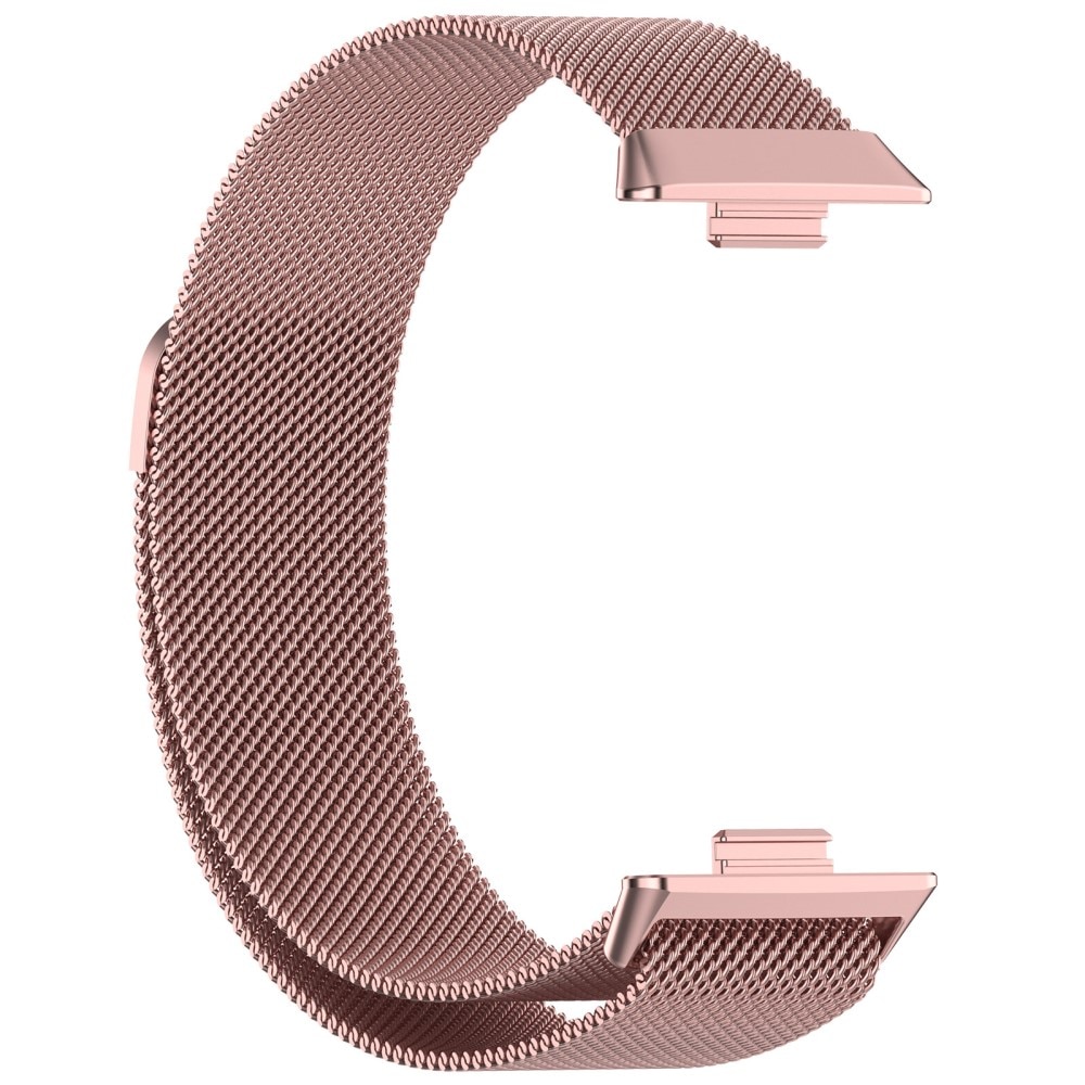 Ranneke Milanese Huawei Watch Fit 4 Vaaleanpunainen kulta
