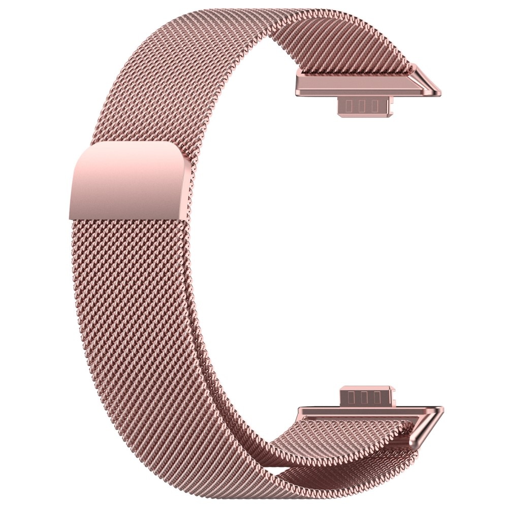 Ranneke Milanese Huawei Watch Fit 4 Vaaleanpunainen kulta