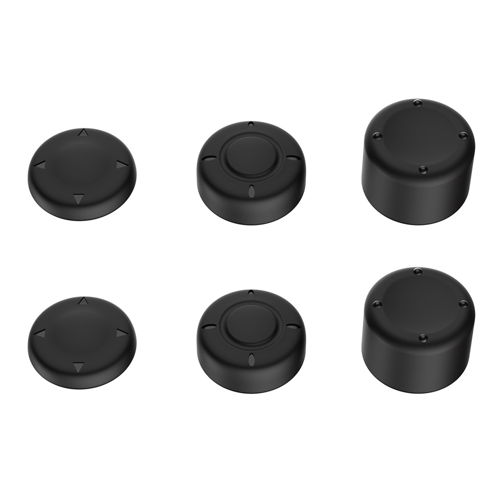 Joystickin suojahatut silikoni Nintendo Switch 2 (6 kpl) musta