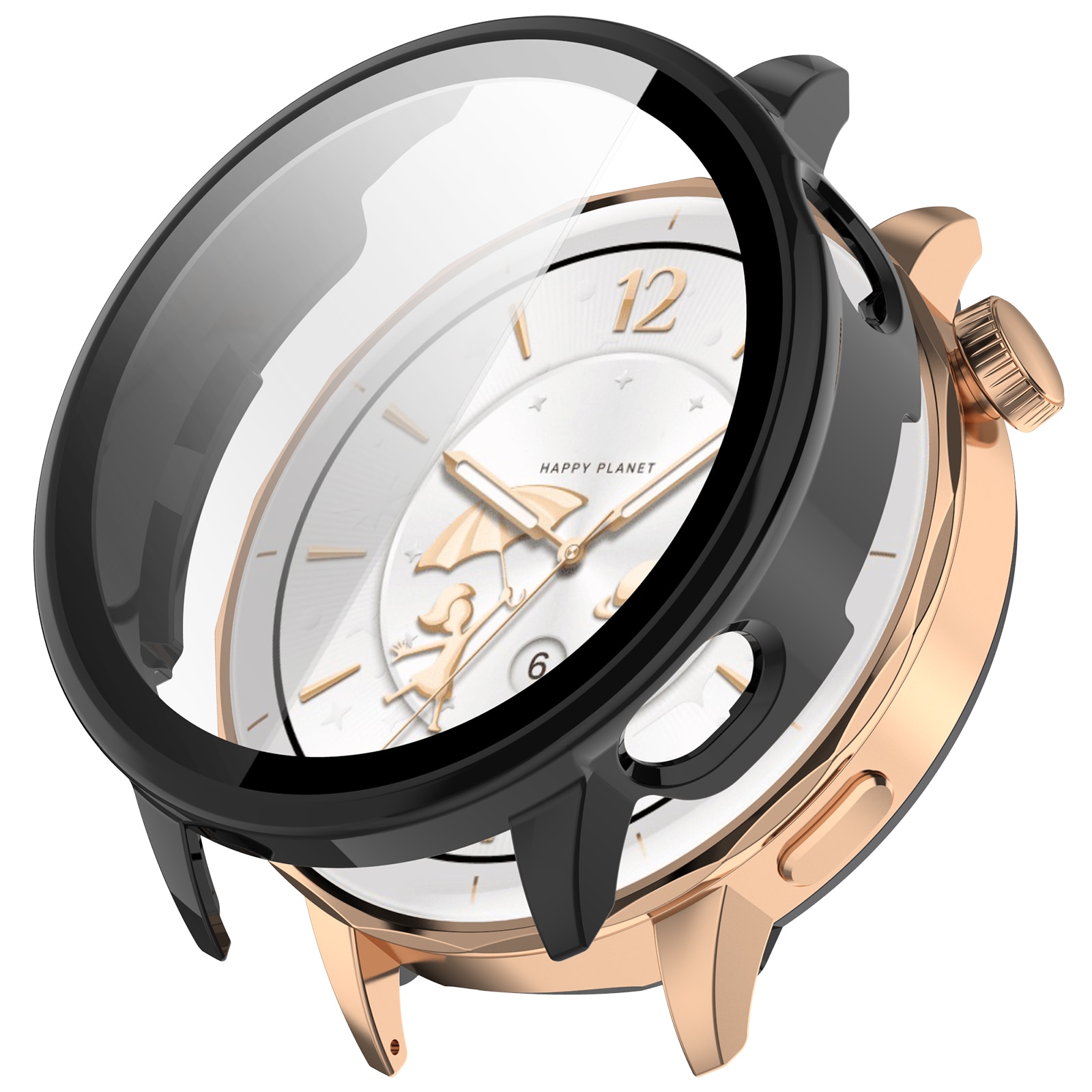 Full Cover Case  OnePlus Watch 3 43mm Musta