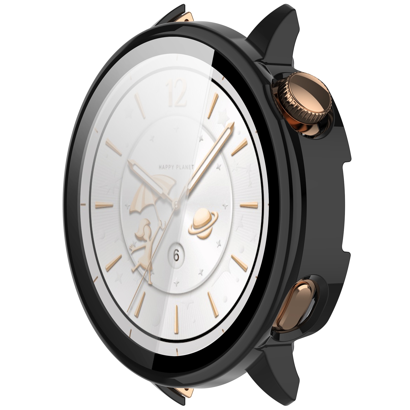 Full Cover Case  OnePlus Watch 3 43mm Musta