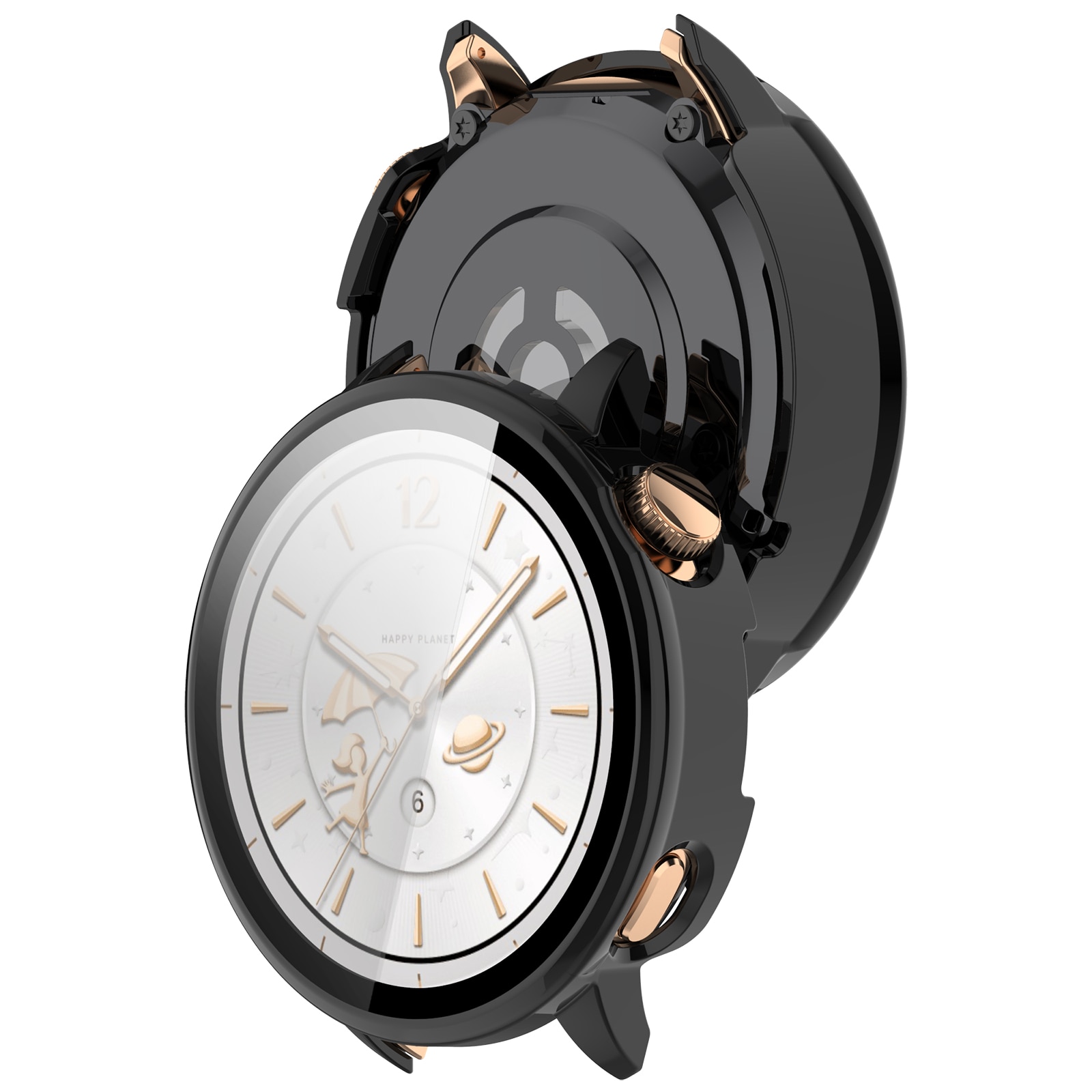Full Cover Case  OnePlus Watch 3 43mm Musta