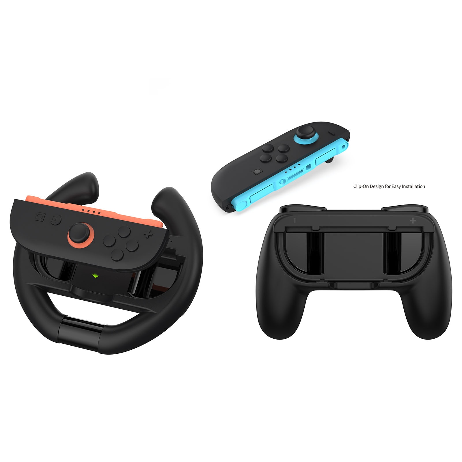 Ratit ja ohjaimet Joy-Conille Nintendo Switch 2 Musta