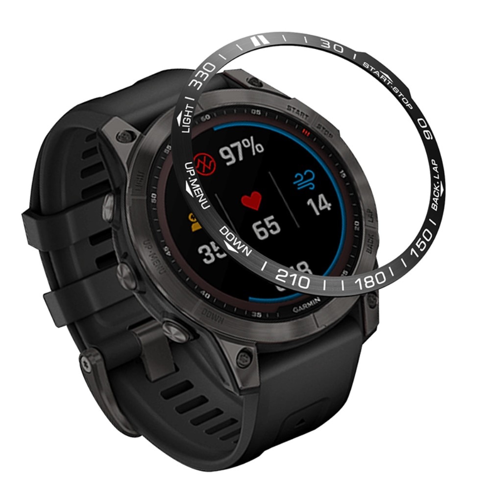 Kehys Ring Garmin Fenix 7 Pro musta