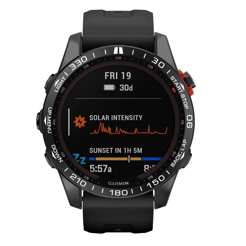 Kehys Ring Garmin Fenix 7S musta