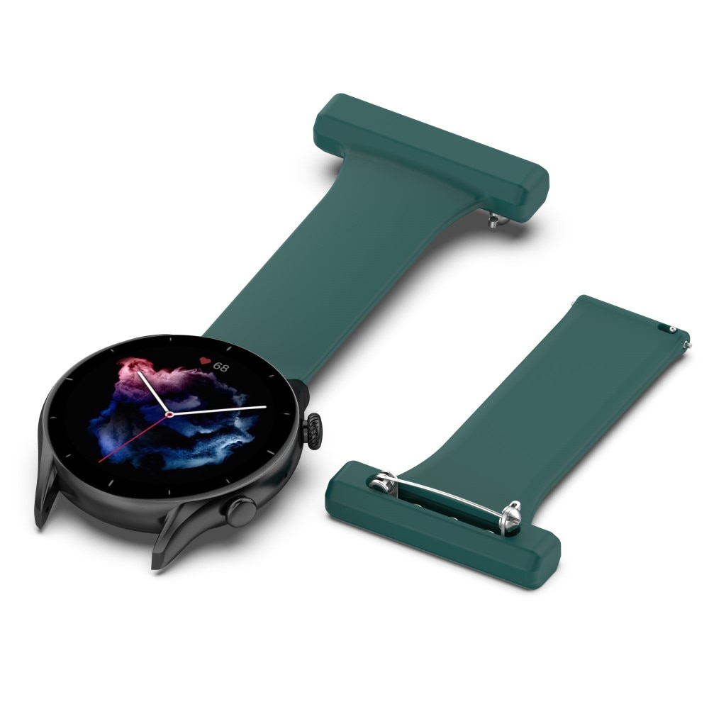 Samsung Galaxy Watch 46mm/45 mm hoitajan kello hihna tummanvihreä