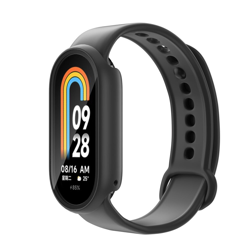 Full Cover Kuori Xiaomi Smart Band 8 musta