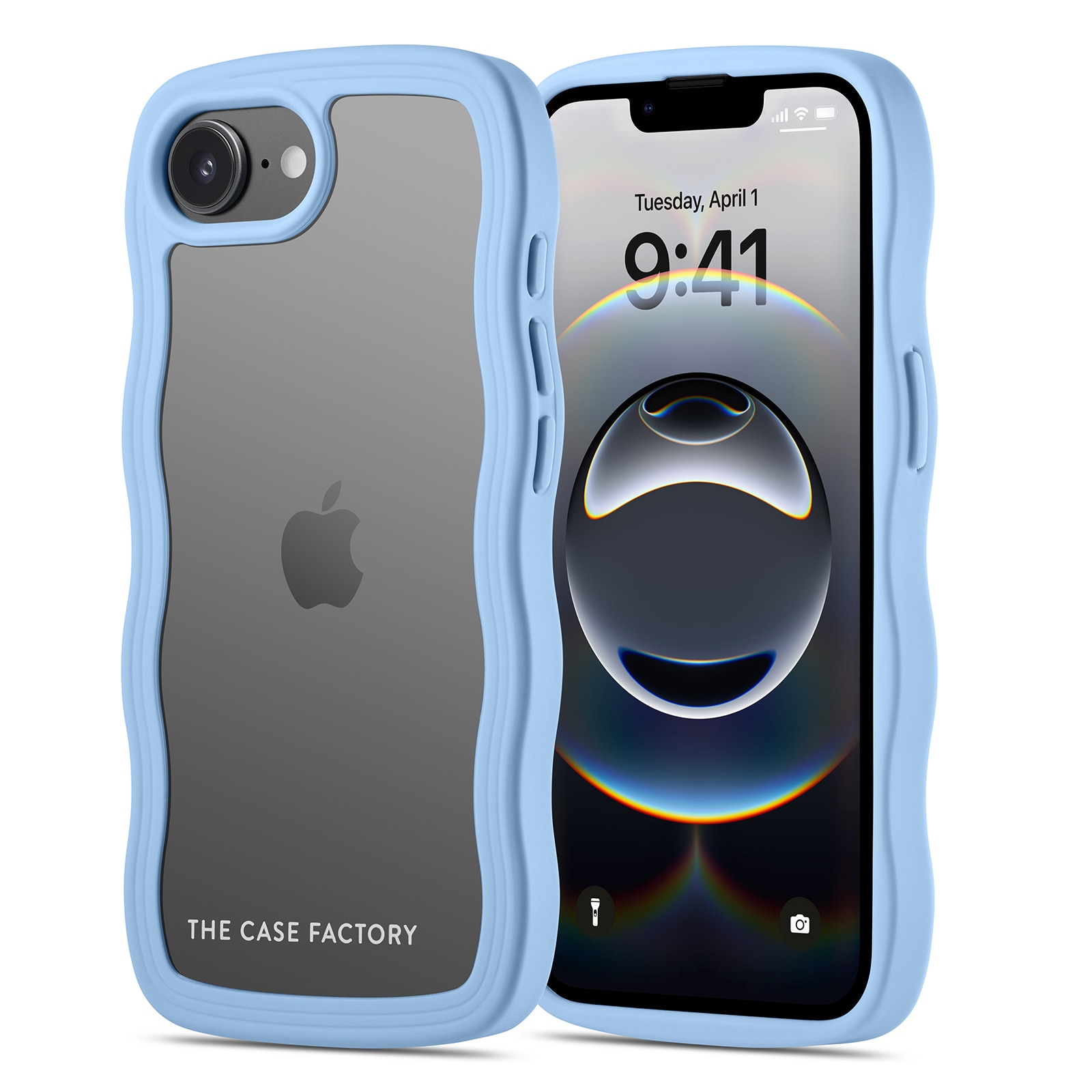 The Wave Case iPhone 16e Sininen