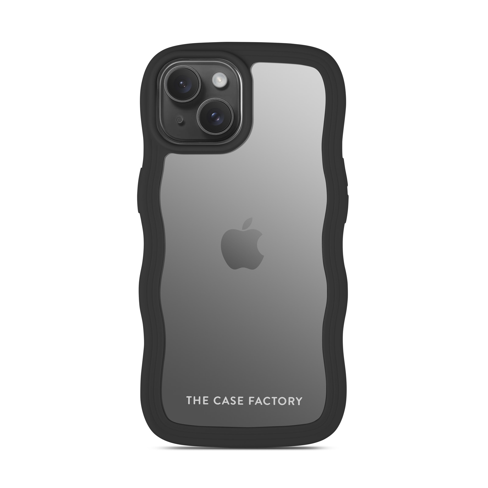 The Wave Case iPhone 15 Musta