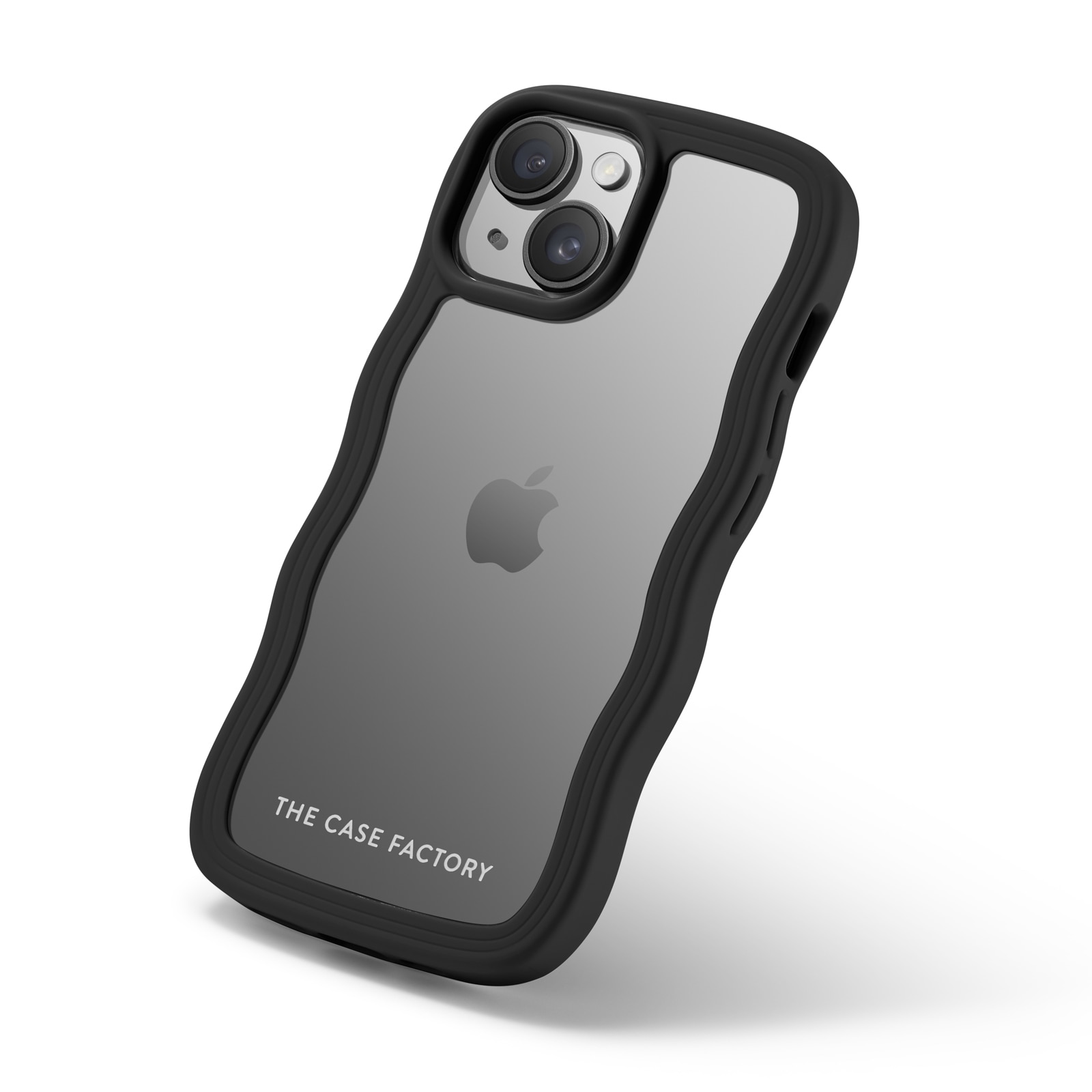 The Wave Case iPhone 15 Musta