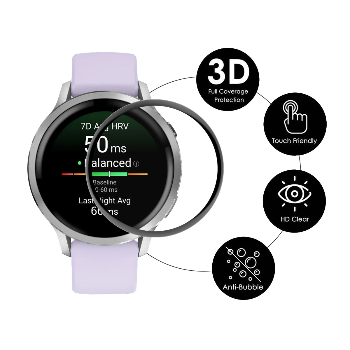 Garmin Venu 4 41mm Pleksilasi Näytönsuoja