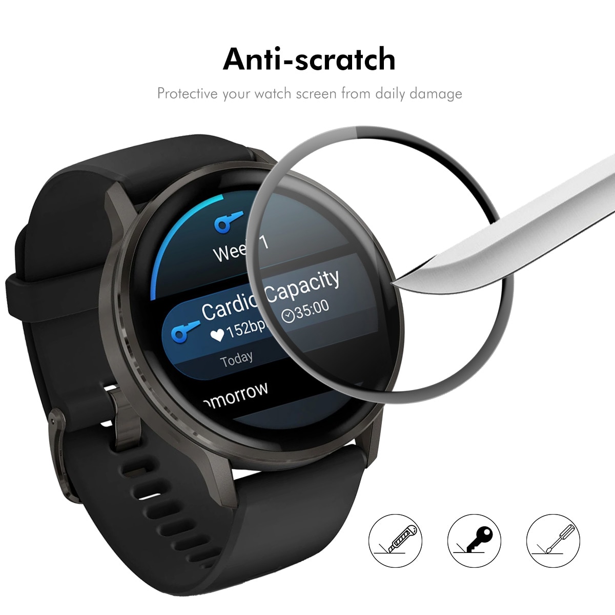 Garmin Venu 4 45mm Pleksilasi Näytönsuoja