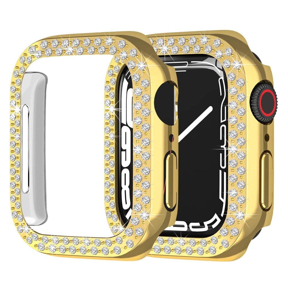 Apple Watch 45mm Series 8 Rhinestone Kuoret kulta