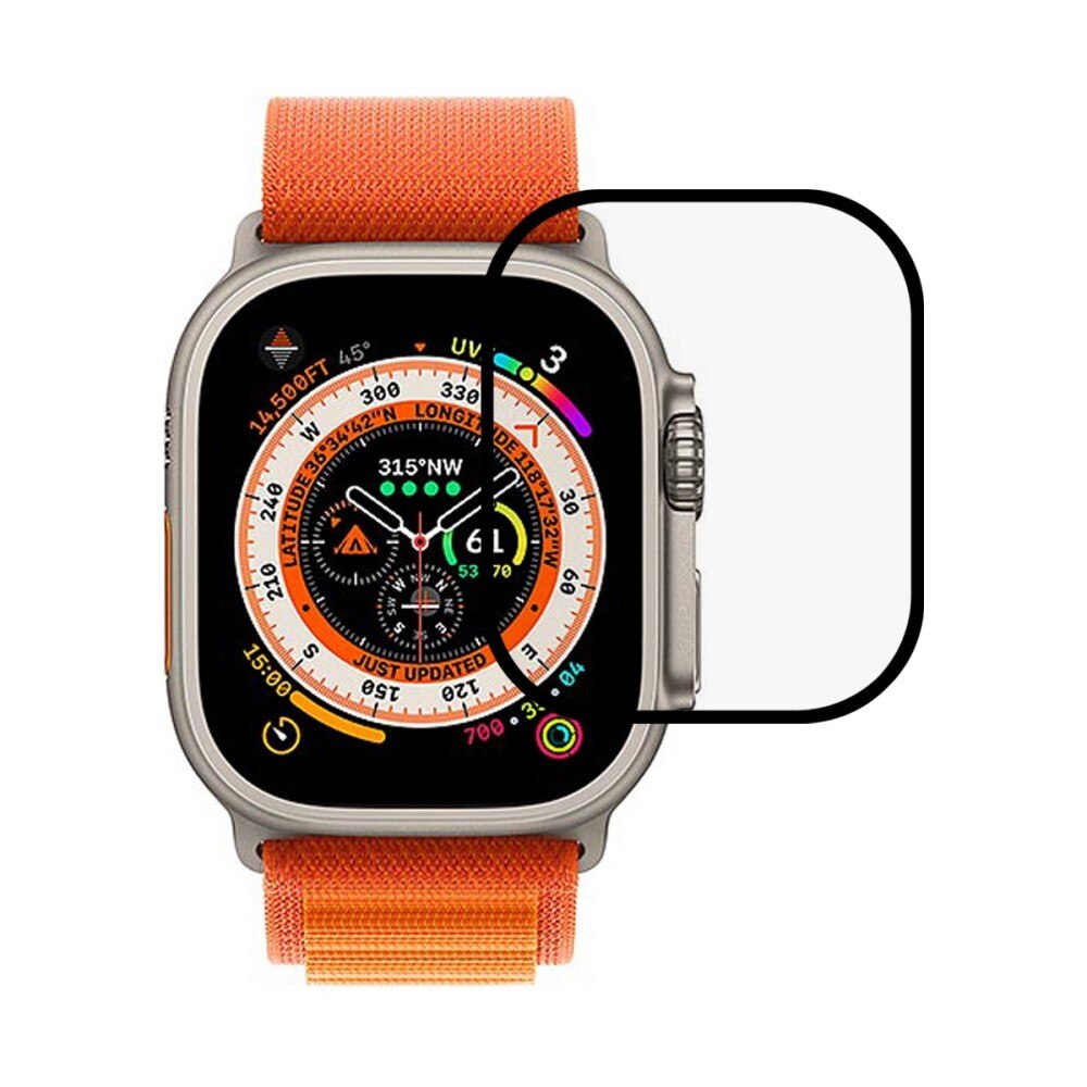 Koko Näytön Panssarilasi Apple Watch Ultra 49mm musta