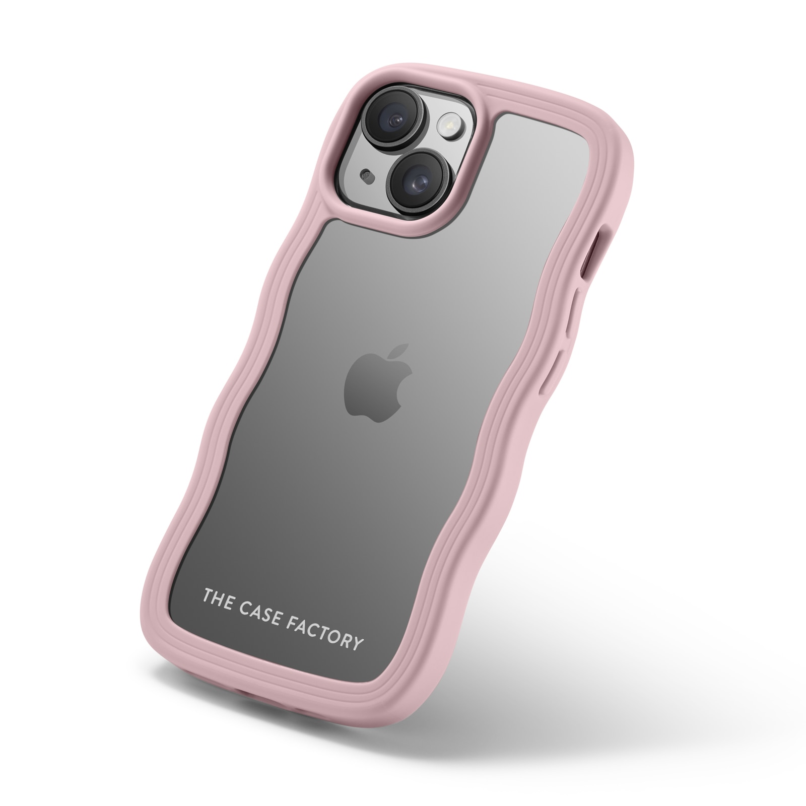 The Wave Case iPhone 15 Vaaleanpunainen