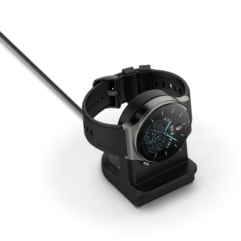 Huawei Watch 3/3 Pro/GT 2 Pro Latausteline Musta