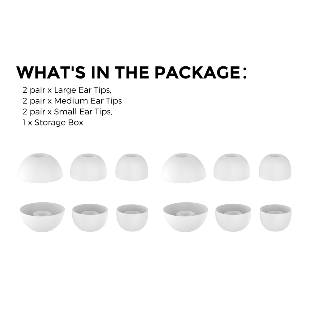 Ear Tips (3-pack) Beats Studio Buds Plus Valkoinen