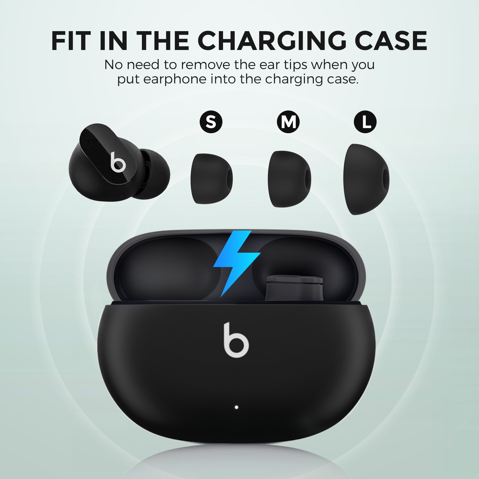Ear Tips (3-pack) Beats Fit Pro Musta