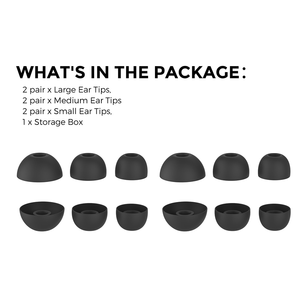 Ear Tips (3-pack) Beats Fit Pro Musta