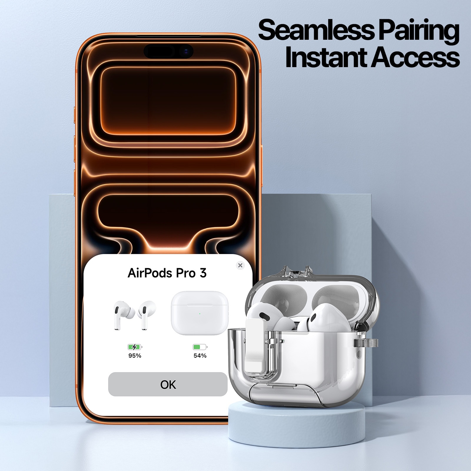 PECQ Series Kuori Apple AirPods Pro 3 Kirkas