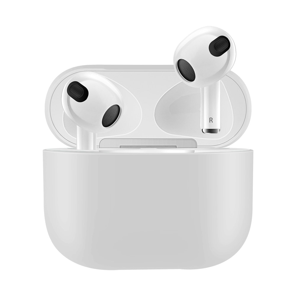 Silikonikotelo Apple AirPods 3 valkoinen