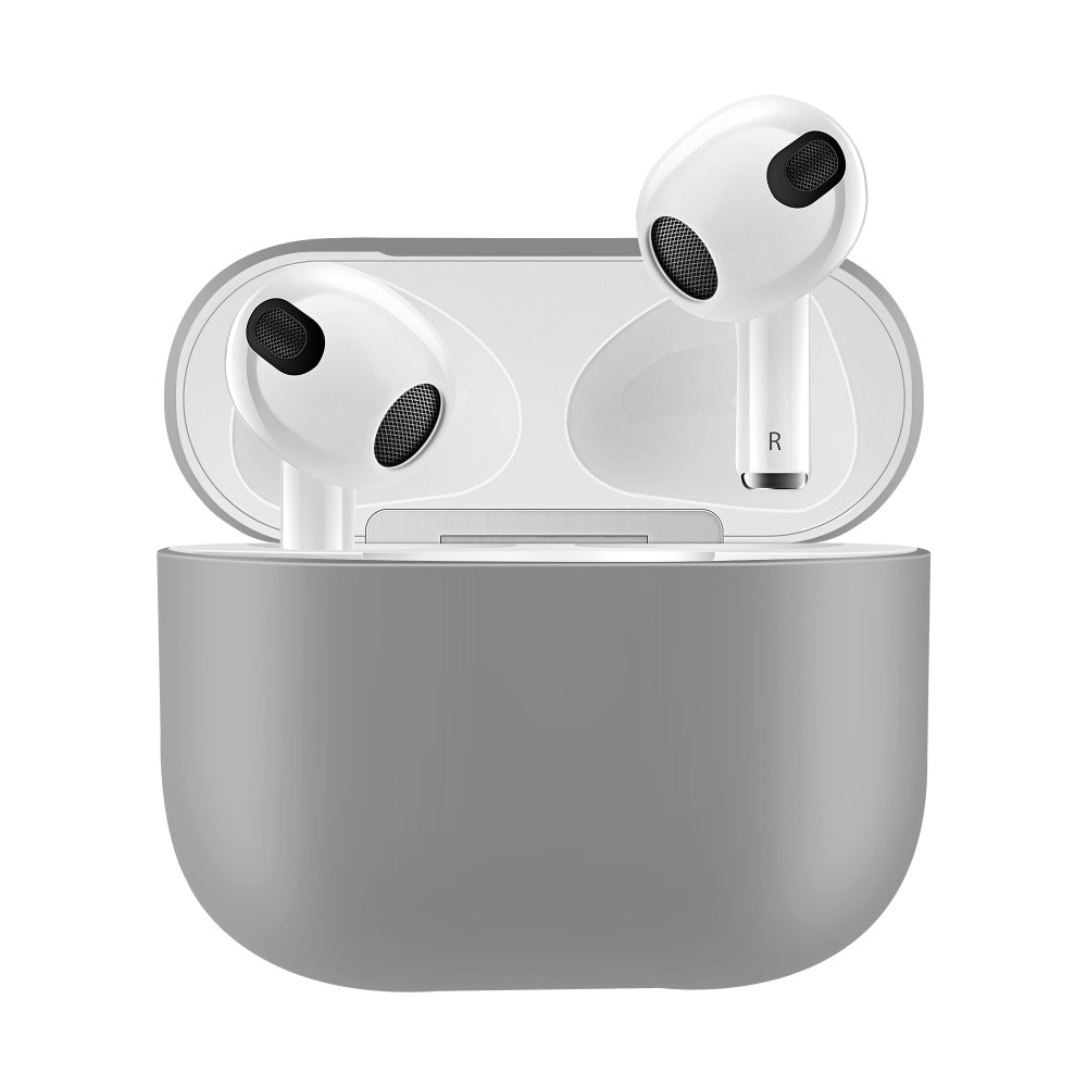 Silikonikotelo Apple AirPods 3 harmaa