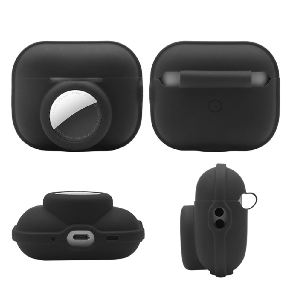 AirPods Pro 2 Kotelo AirTag-pidikkeellä Musta