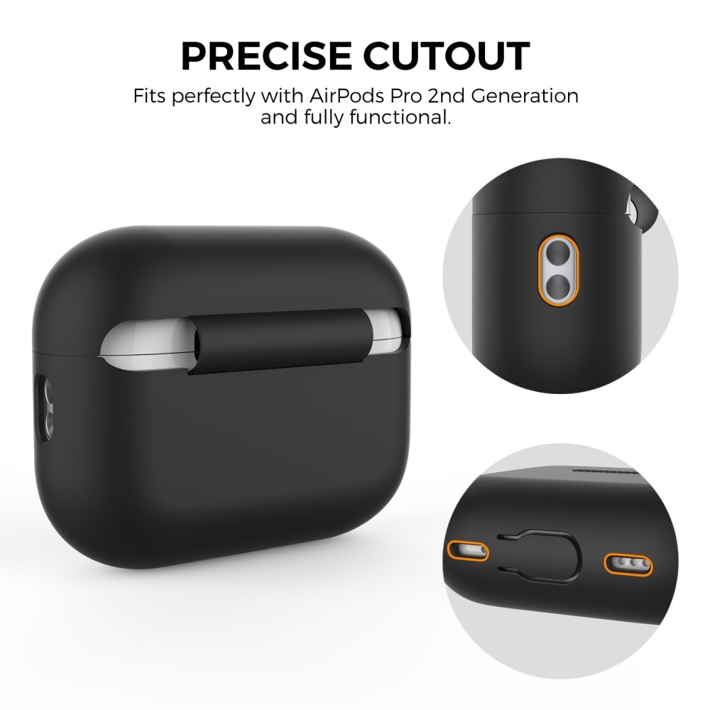 Active Silicone Case Apple AirPods Pro 2 musta