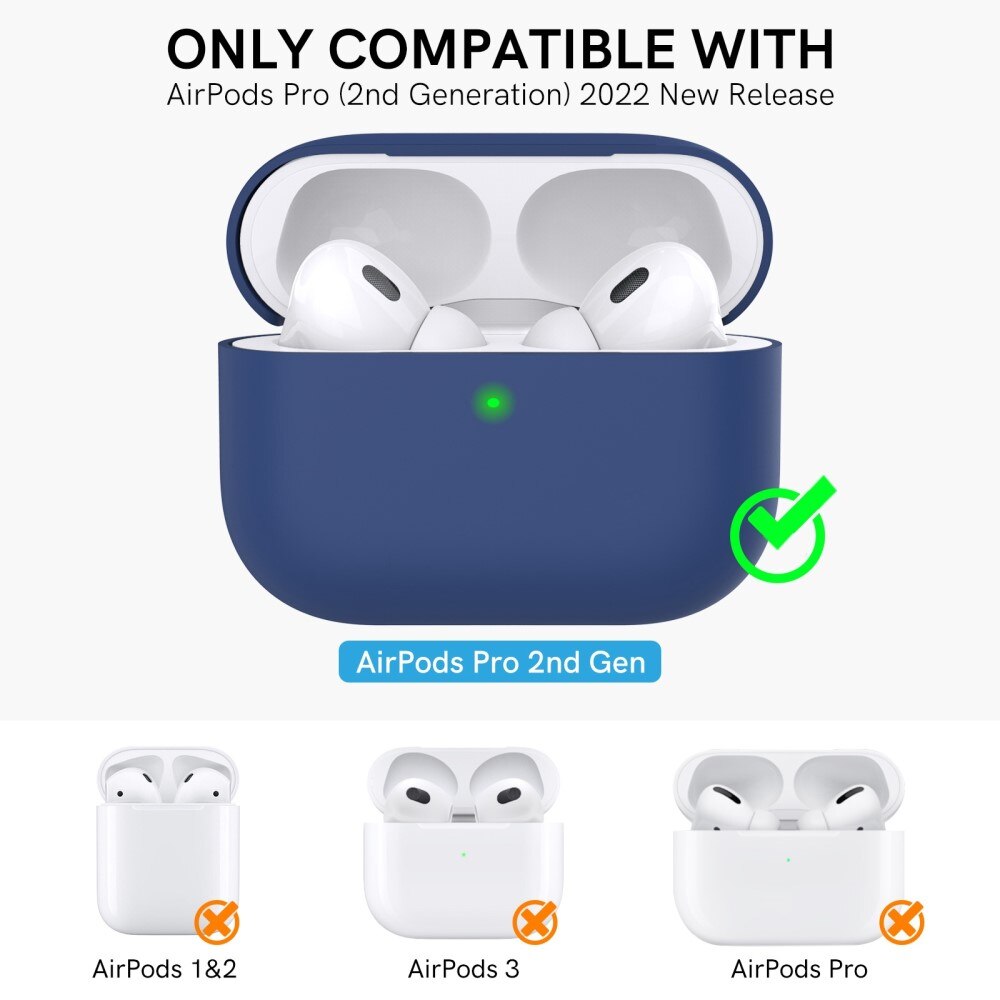 Silicone Handstrap Case Apple AirPods Pro 2 sininen