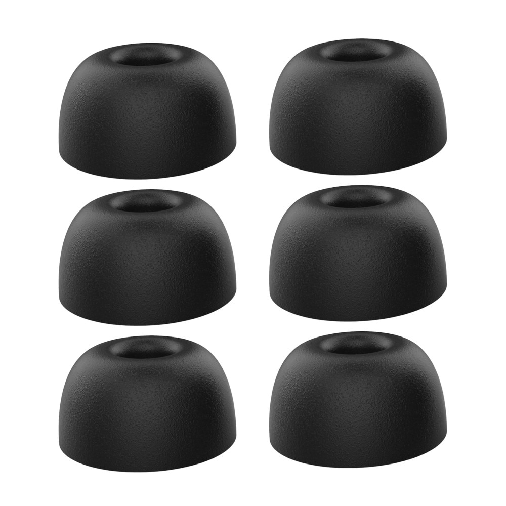 Memory Foam Ear Tips (3-pack) AirPods Pro 2 musta (Medium)