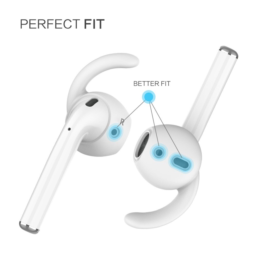 Sport Earhooks Apple AirPods valkoinen (Large)