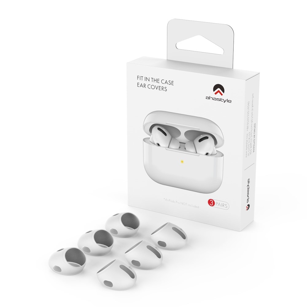 Earpads Silikoni (3-pack) Apple AirPods Pro valkoinen