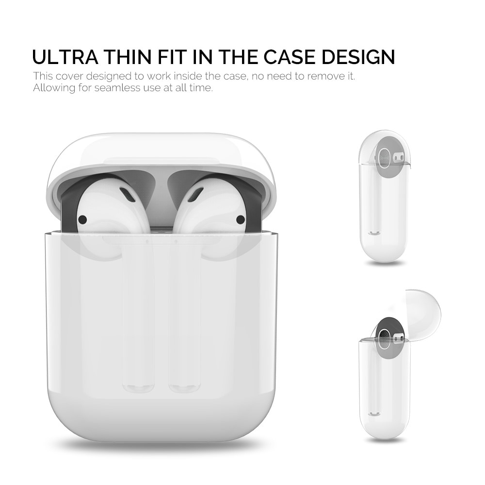 Earpads Silikoni (3-pack) Apple AirPods musta