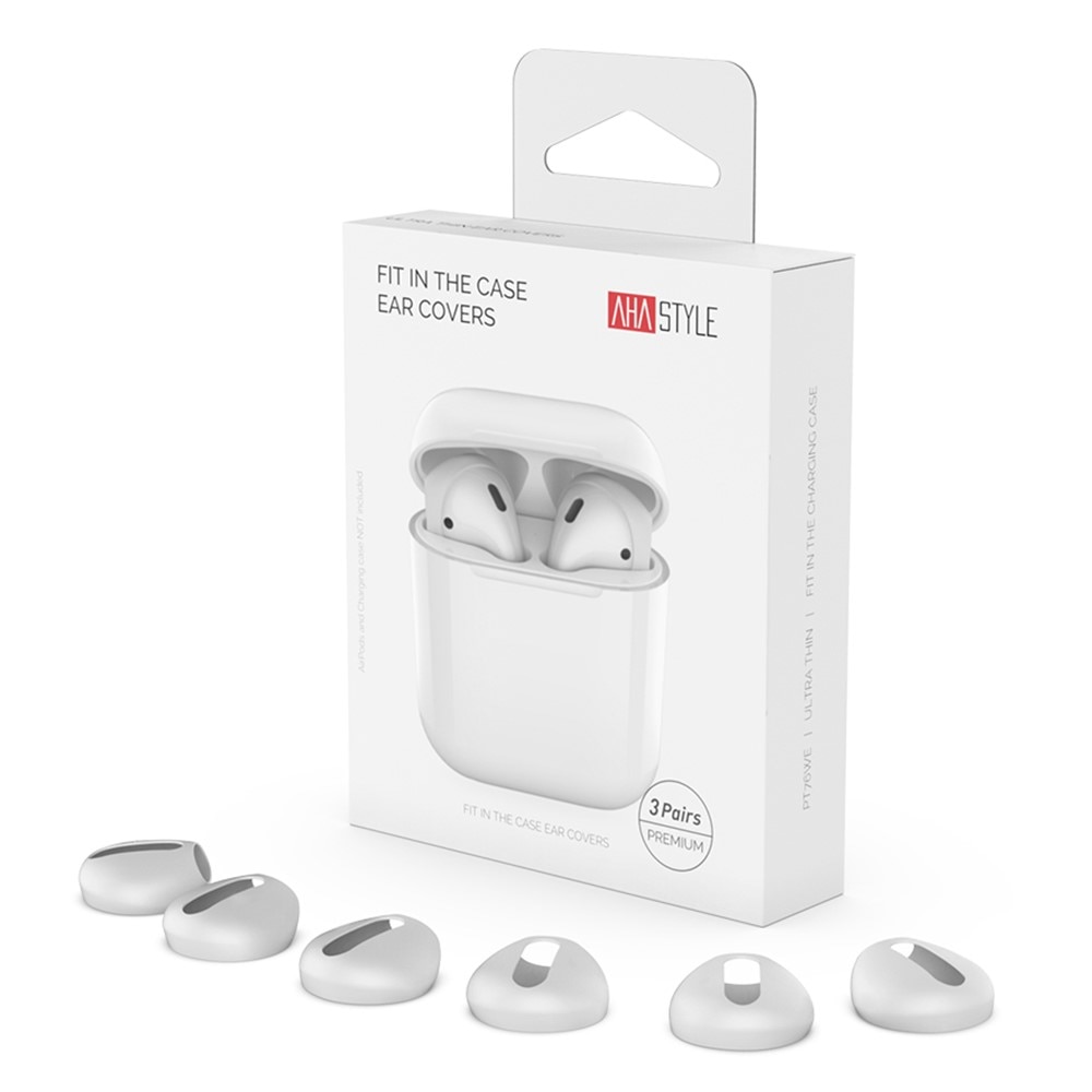 Earpads Silikoni (3-pack) Apple AirPods valkoinen