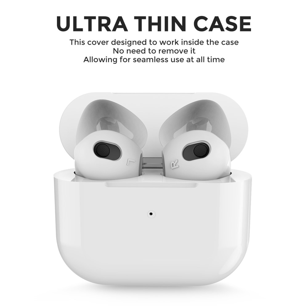 Earpads Silikoni (3-pack) Apple AirPods 3 valkoinen