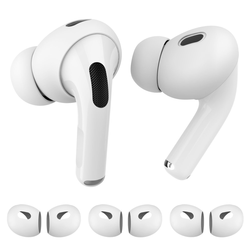 Earpads Silikoni (3-pack) Apple AirPods Pro 2 valkoinen