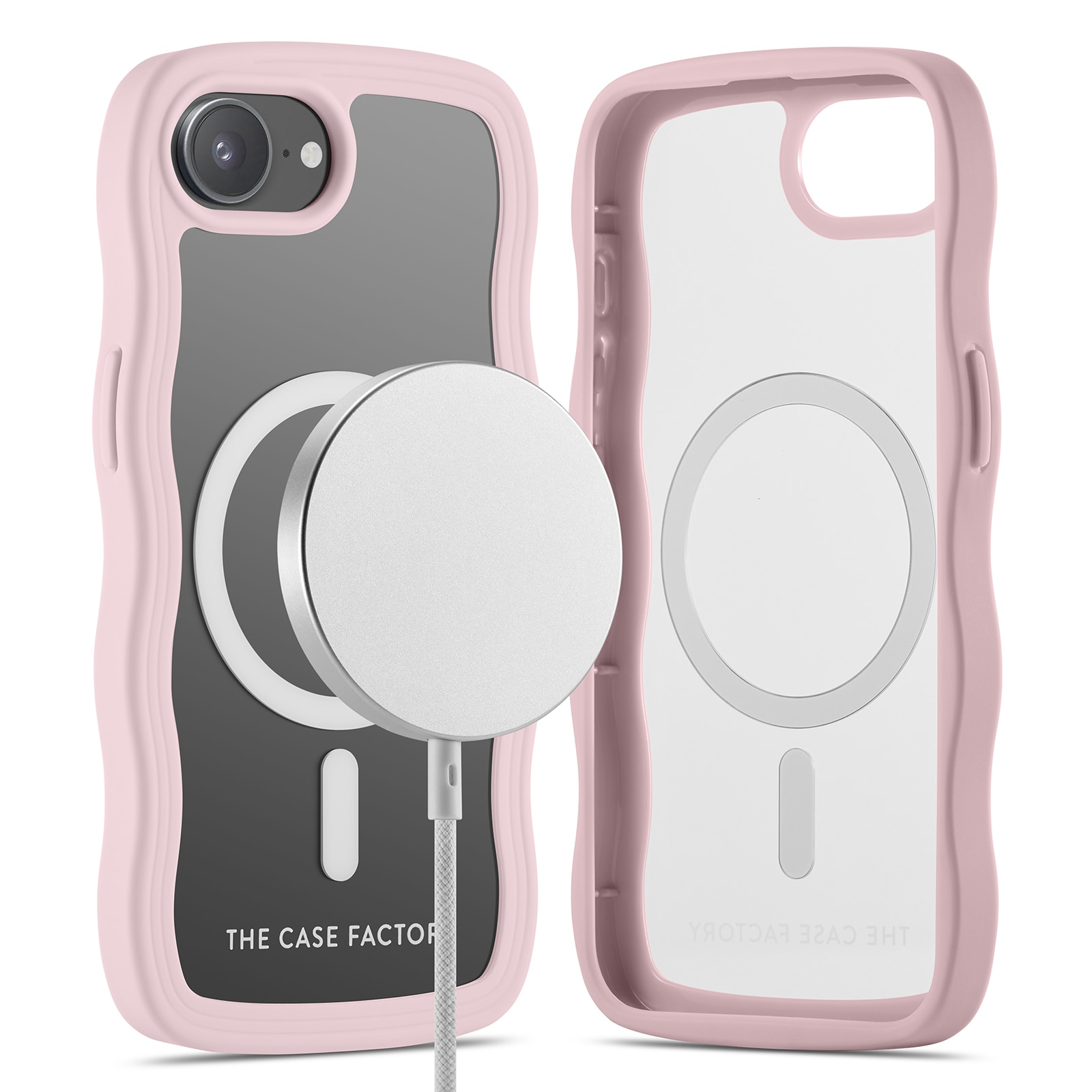 The Wave Mag Case iPhone 16e Vaaleanpunainen