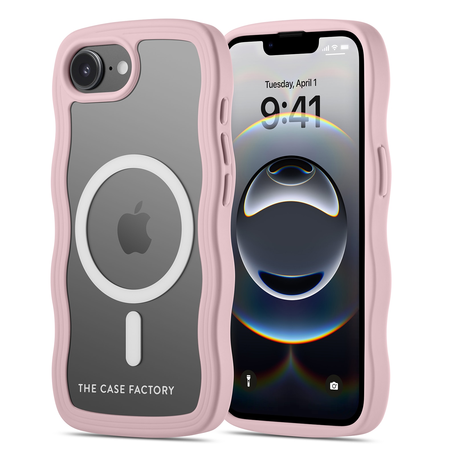 The Wave Mag Case iPhone 16e Vaaleanpunainen