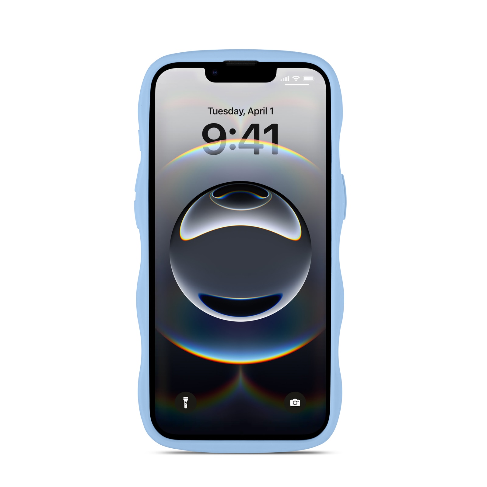 The Wave Case iPhone 16e Sininen