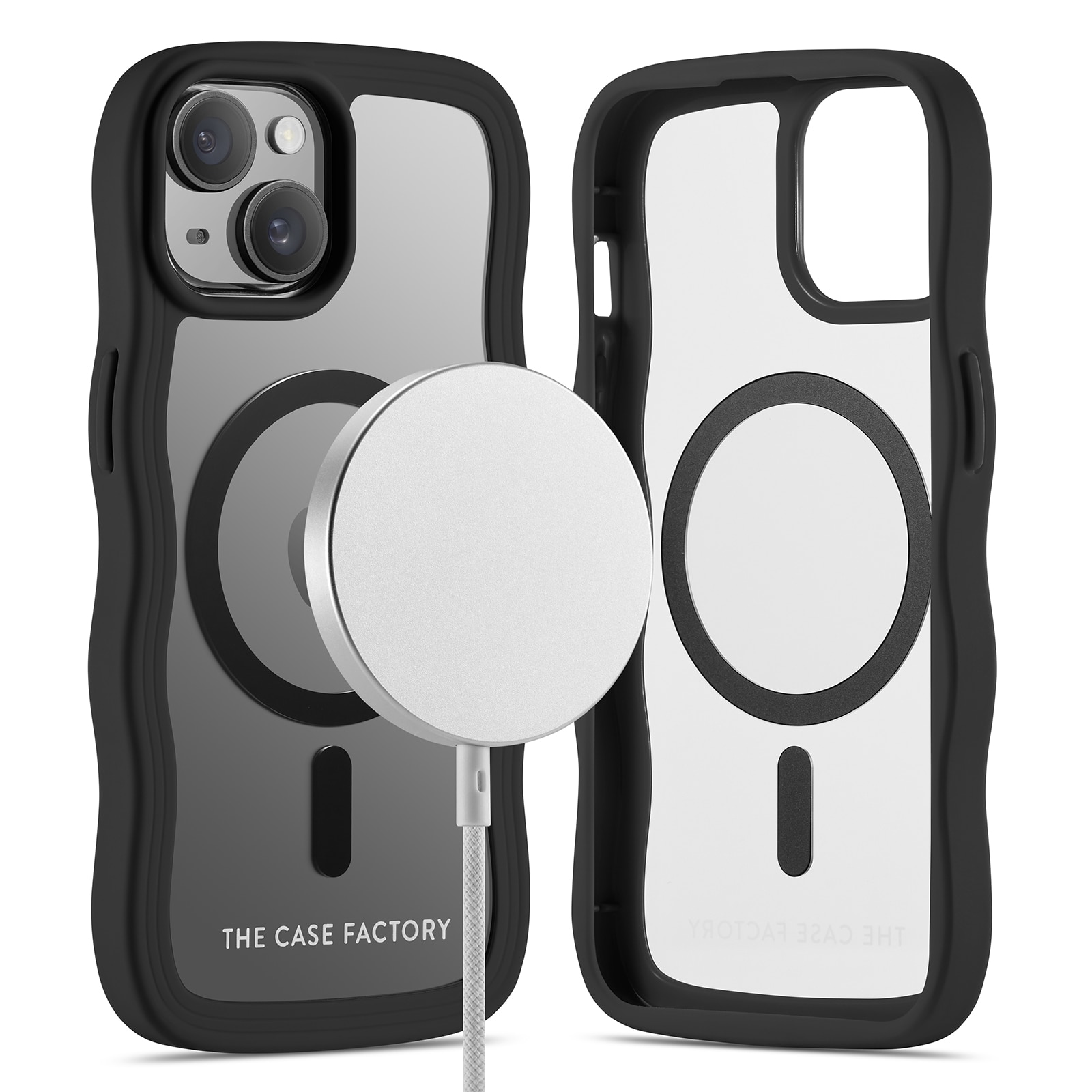 The Wave Mag Case iPhone 15 Musta