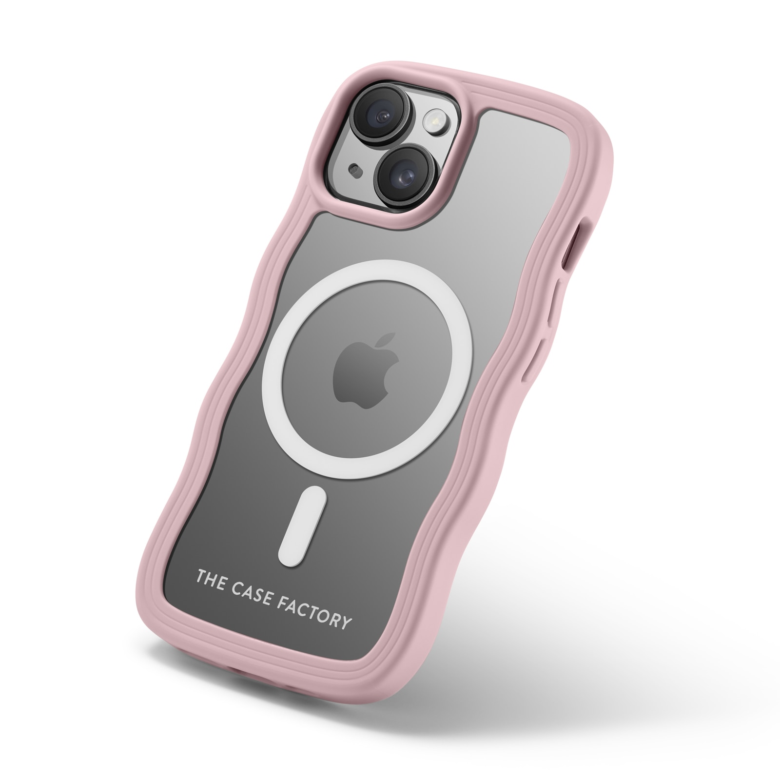 The Wave Mag Case iPhone 15 Vaaleanpunainen