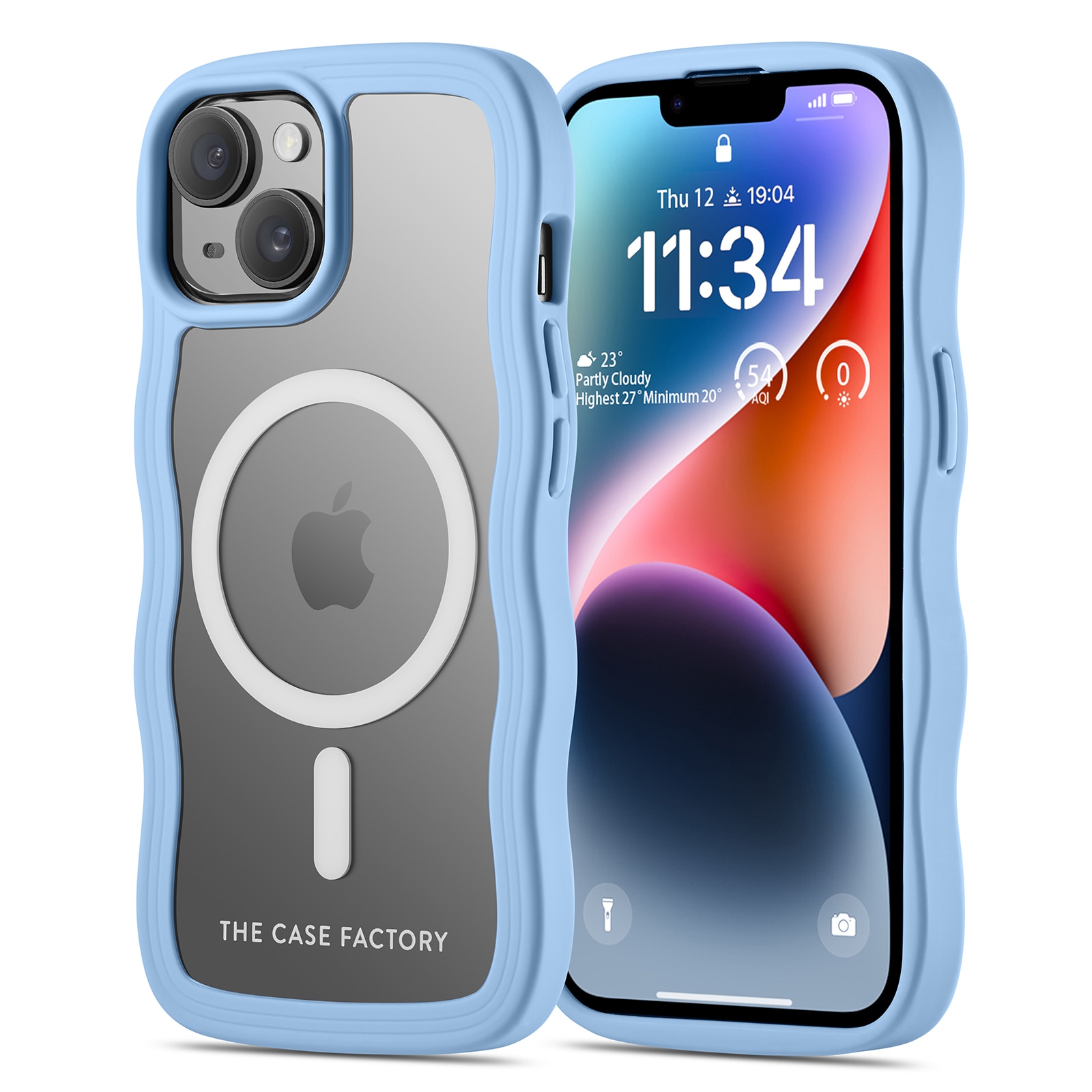 The Wave Mag Case iPhone 15 Sininen