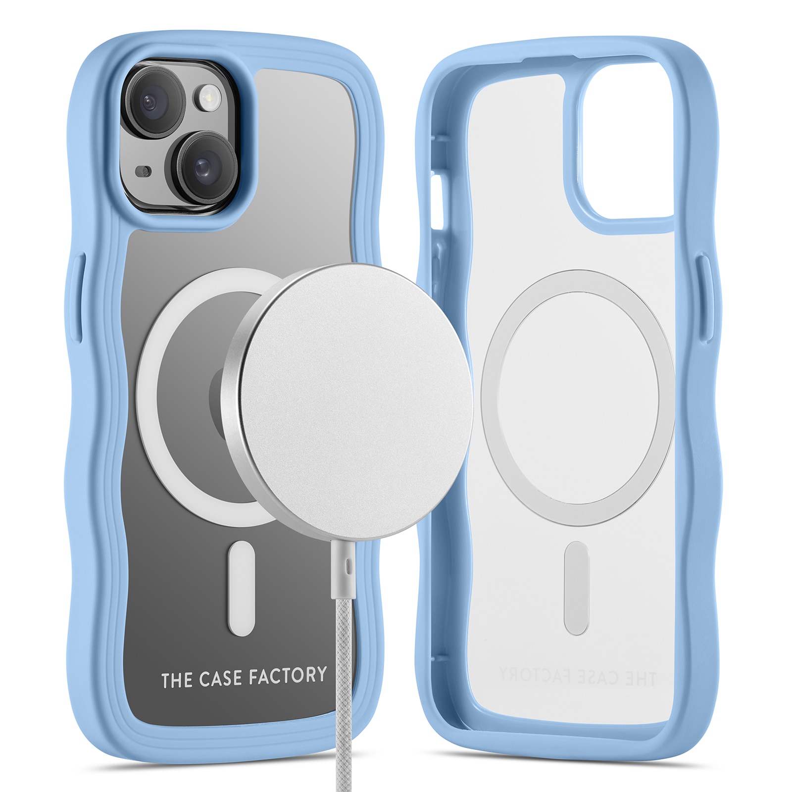 The Wave Mag Case iPhone 15 Sininen