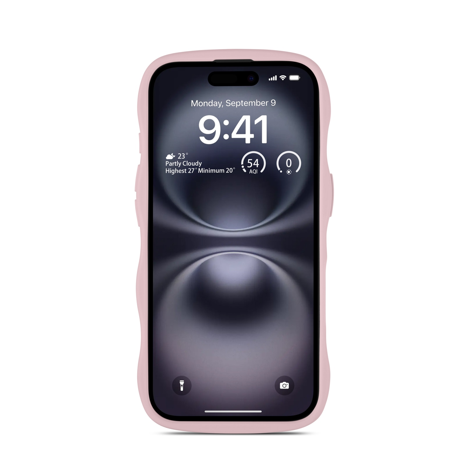 The Wave Case iPhone 16 Vaaleanpunainen