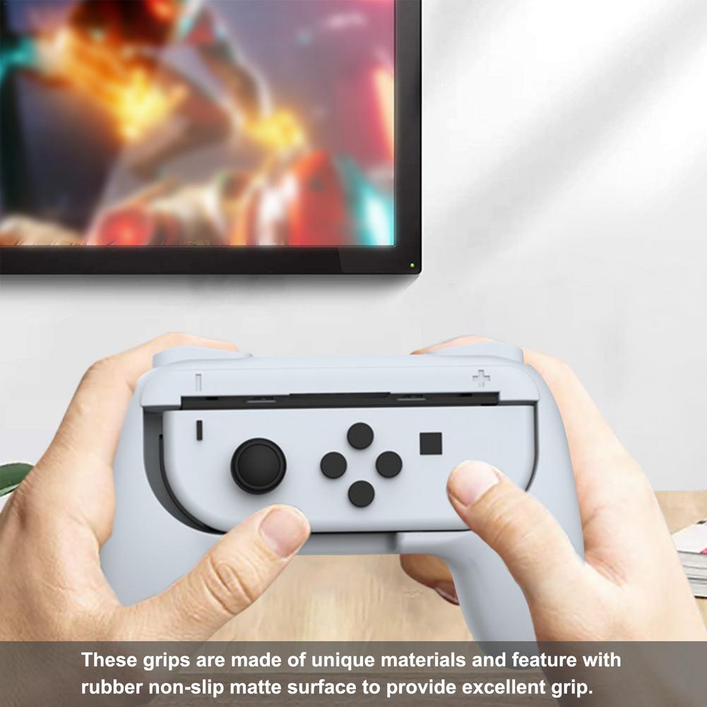 Joy-Con Ohjaimen Kahvat Nintendo Switch OLED Musta
